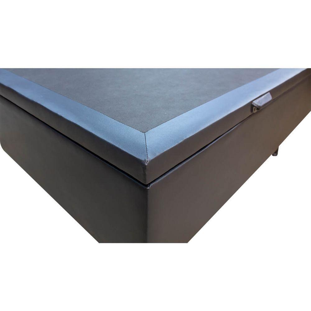 Base Cama Box Baú Solteiro Corano Preto - 3