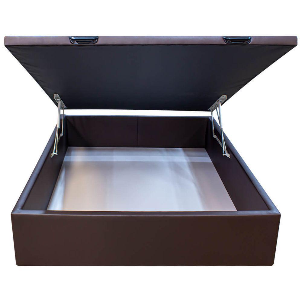 Base Cama Box Baú Viúva Corano Marrom - 4