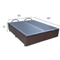 Base Cama Box Baú Viúva Corano Marrom - 2