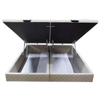 Base Cama Box Baú Casal Queen Size Suede Bege - 5