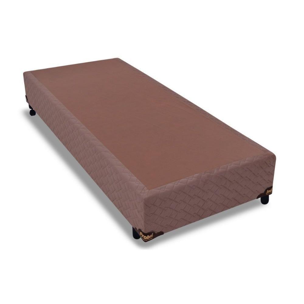 Cama Box Base Universal Solteiro Suede Brown (96x203x25) - Probel - 1