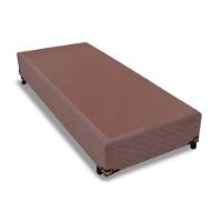 Cama Box Base Universal Solteiro Suede Brown (96x203x25) - Probel - 1