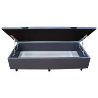 Base Cama Box Baú Solteiro Corano Cinza