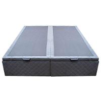 Base Cama Box Baú Casal King Size Suede Cinza - 6