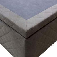 Base Cama Box Baú Casal King Size Suede Marrom