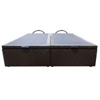 Base Cama Box Baú Casal King Size Suede Marrom - 8