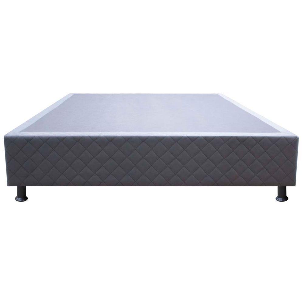 Base Cama Box Viúva Suede Cinza - 7
