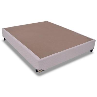 Cama Box Base Universal Viúva Suede Marfim (128x188x25) - Probel
