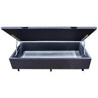 Base Cama Box Baú Solteiro Suede Cinza - 7
