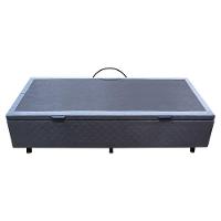 Base Cama Box Baú Solteiro Suede Cinza - 15