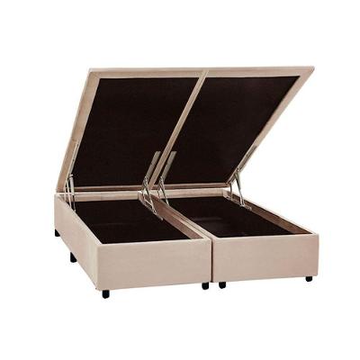 Cama Box Baú Universal King Suede Clean (193x203x35) - Costa Rica