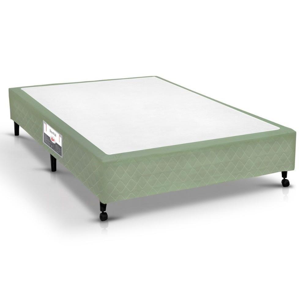 Cama Box Base Universal Viúva Poli Tecido Green (128x188x23) - Castor - 1