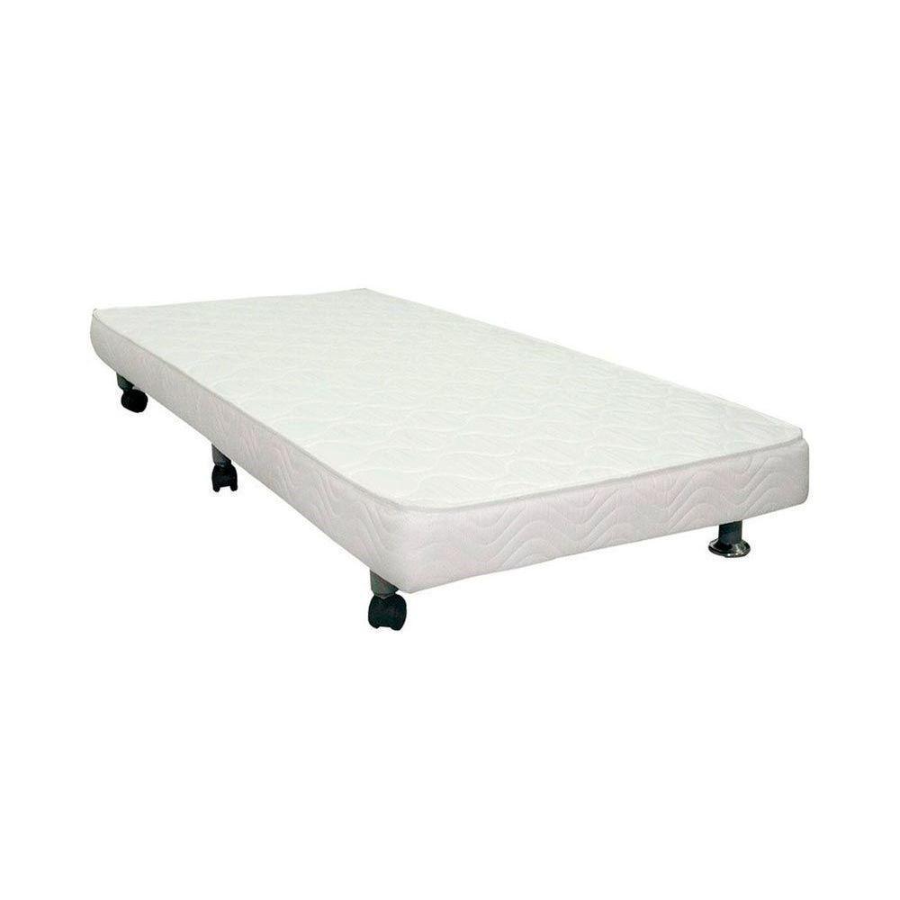 Cama Box Base c/Auxiliar Solteiro Universal Courano White (88x188) - Ortobom - 4