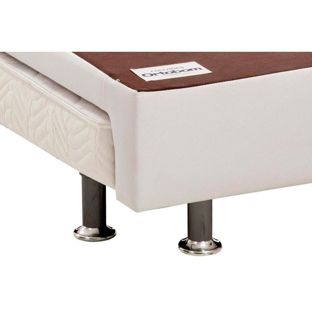 Cama Box Base c/Auxiliar Solteiro Universal Courano White (88x188) - Ortobom - 5