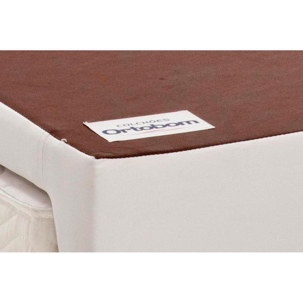 Cama Box Base c/Auxiliar Solteiro Universal Courano White (88x188) - Ortobom - 7