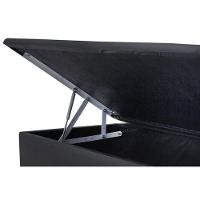 Cama Box Baú Universal Queen Courano Nero Black (158x198x35) - Ortobom - 1