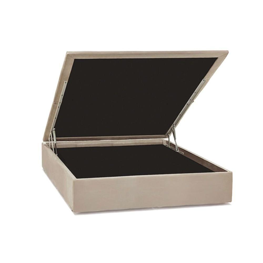 Cama Box Baú Casal Universal Suede Clean (138x188x35) - Ortobom - 1