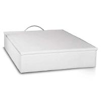 Cama Box Baú Casal Universal Courano White (138x188x35) - Ortobom - 2
