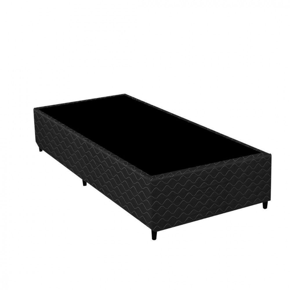 Base Box Gazin New Poliéster 88x188cm Preto - 1