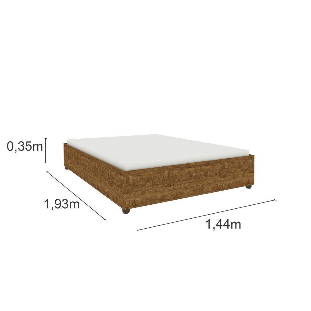 Cama Box Mônaco Casal Tcil Imbuia Rustic - 2