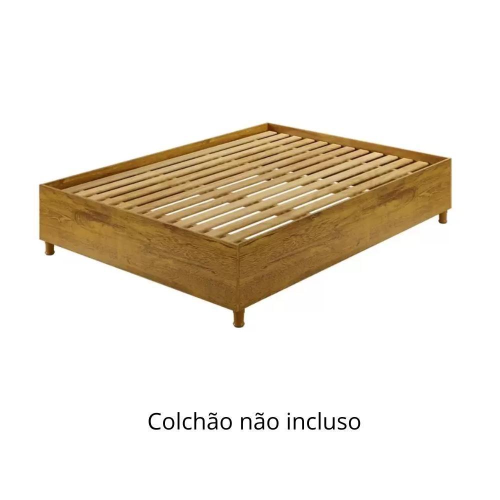 Cama Box Mônaco Casal Tcil Imbuia Rustic - 4