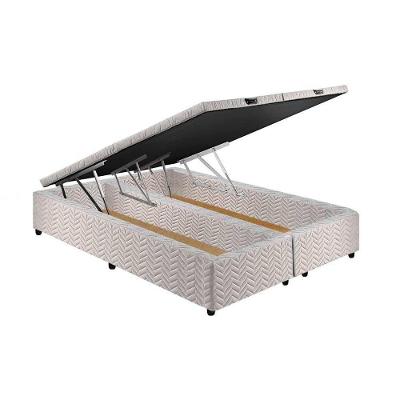 Cama Box Baú Queen Universal Rústico White (158x198x36) - Paropas