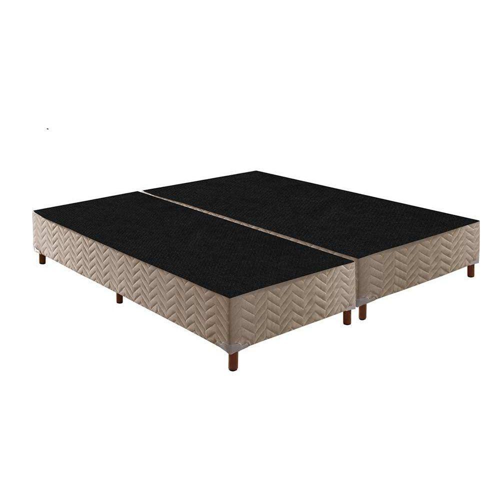 Cama Box Base Universal King Sommier Rústico Bordado Clean (193x203x30) - Paropas - 1