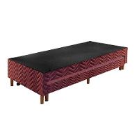 Cama Box Base c/Auxiliar com Auxiliar Sommier Rústico Wine (88x188x30) - Paropas - 6