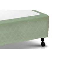 Cama Box Base Viúva Poli Tecido Green (128x188x23) - Castor