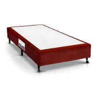 Cama Box Base Solteiro Poli Tecido Wine (88x188x23) - Castor - 1