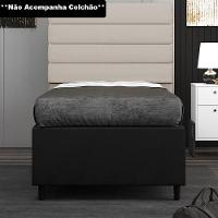 Base Para Cama Box Solteiro 88X188Cm Hit I02 Preto - 5