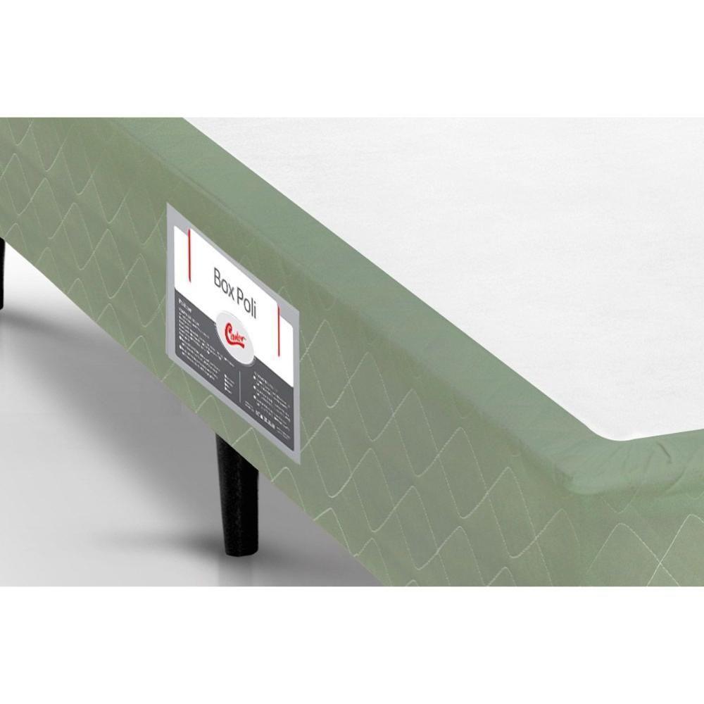 Cama Box Base Solteiro Poli Tecido Green (88x188x23) - Castor - 3