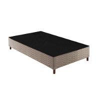 Cama Box Base Solteiro Sommier Rústico Bordado Clean (96x203x30) - Paropas - 1