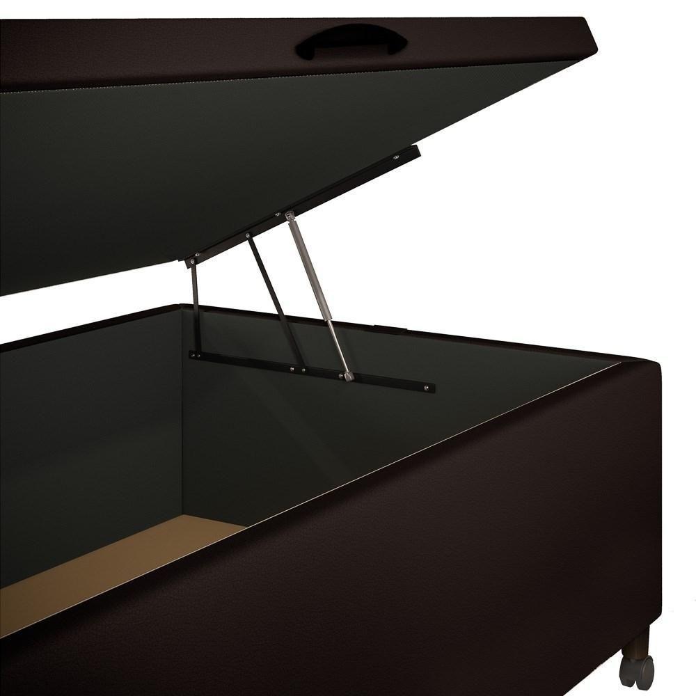 Base Para Baú Solteiro 88X188Cm Hit I02 Marrom - 2