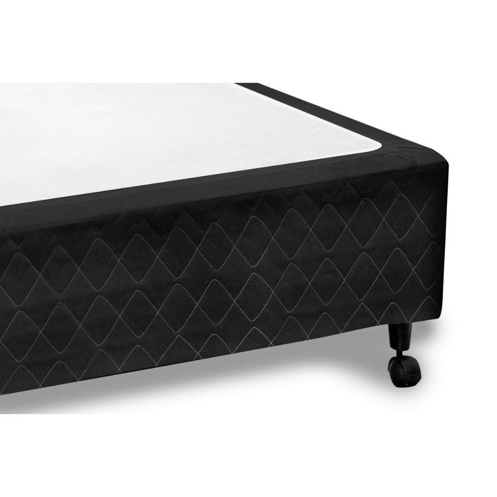 Cama Box Base Viúva Poli Tecido Black (128x188x23) - Castor - 4