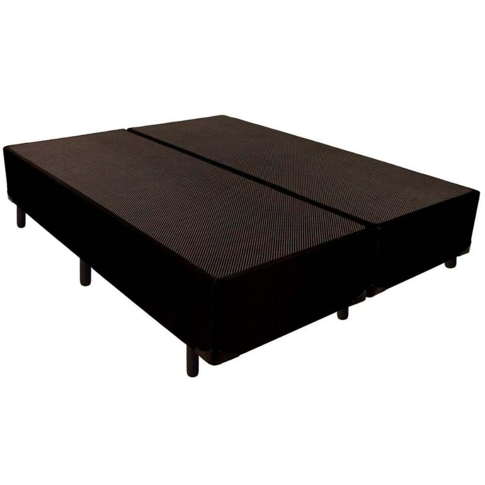 Cama Box Base Queen Universal Courano Black (158x198x24) - Luckspuma - 1