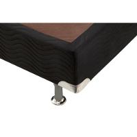 Cama Box Base Viúva Universal Suede Nero Black (128x188x20) - Ortobom