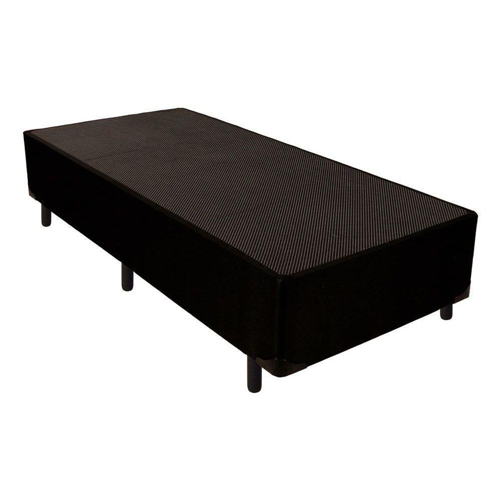 Cama Box Base Universal Solteiro Tecido Black (88x188x24) - Luckspuma - 1