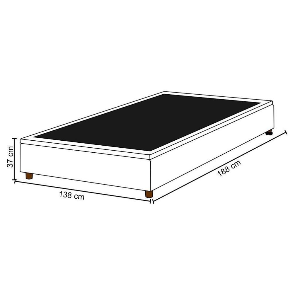 Base Para Cama Box Casal 138X188Cm Hit I02 Preto - 3