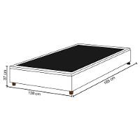 Base Para Cama Box Casal 138X188Cm Hit I02 Preto - 3