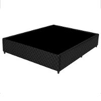 Base Box P/ Colchão Casal Perola Negra Gazin 188x138cm Preto - 1