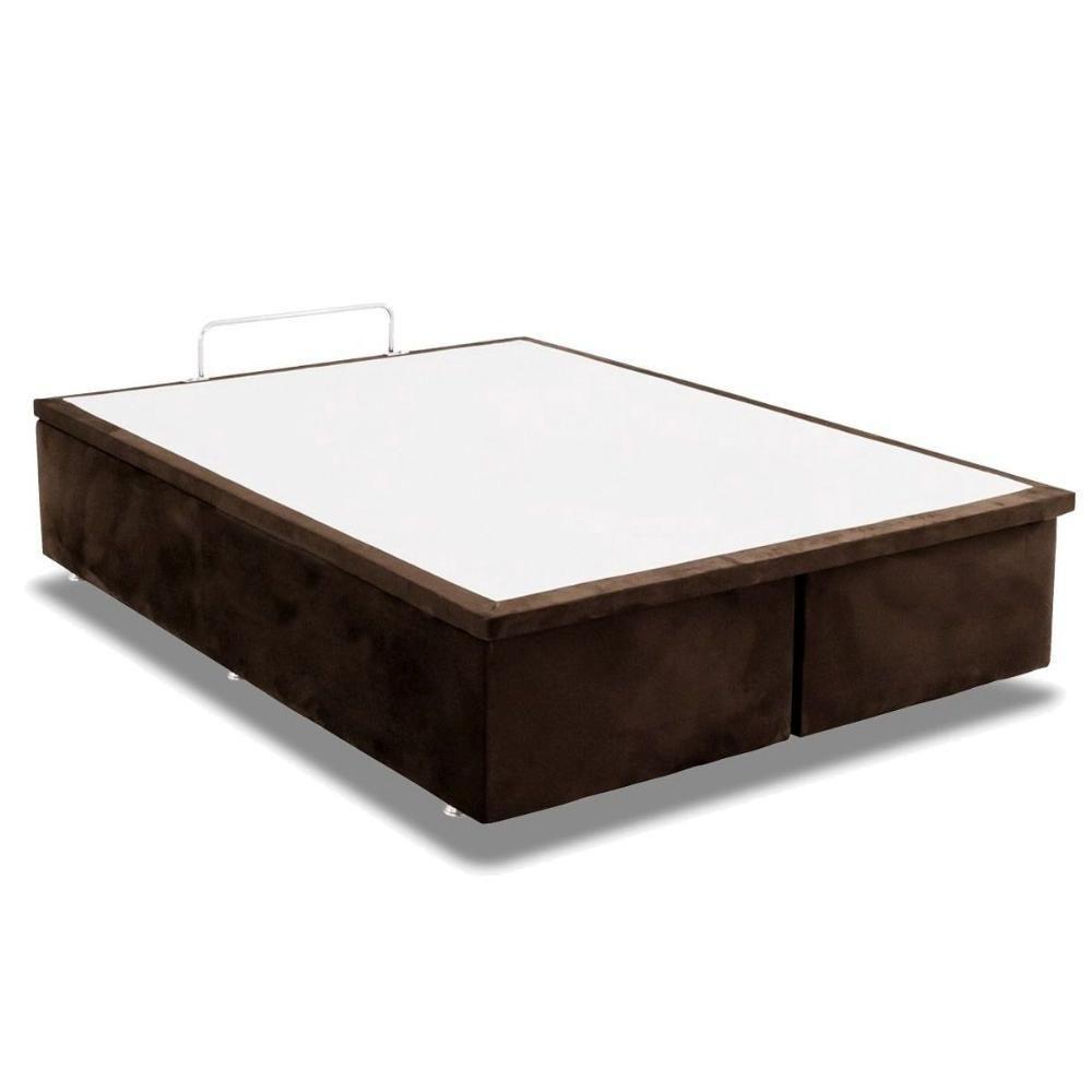 Cama Box Baú Solteiro Universal Suede Brown (88x188x35) - Ortobom - 3