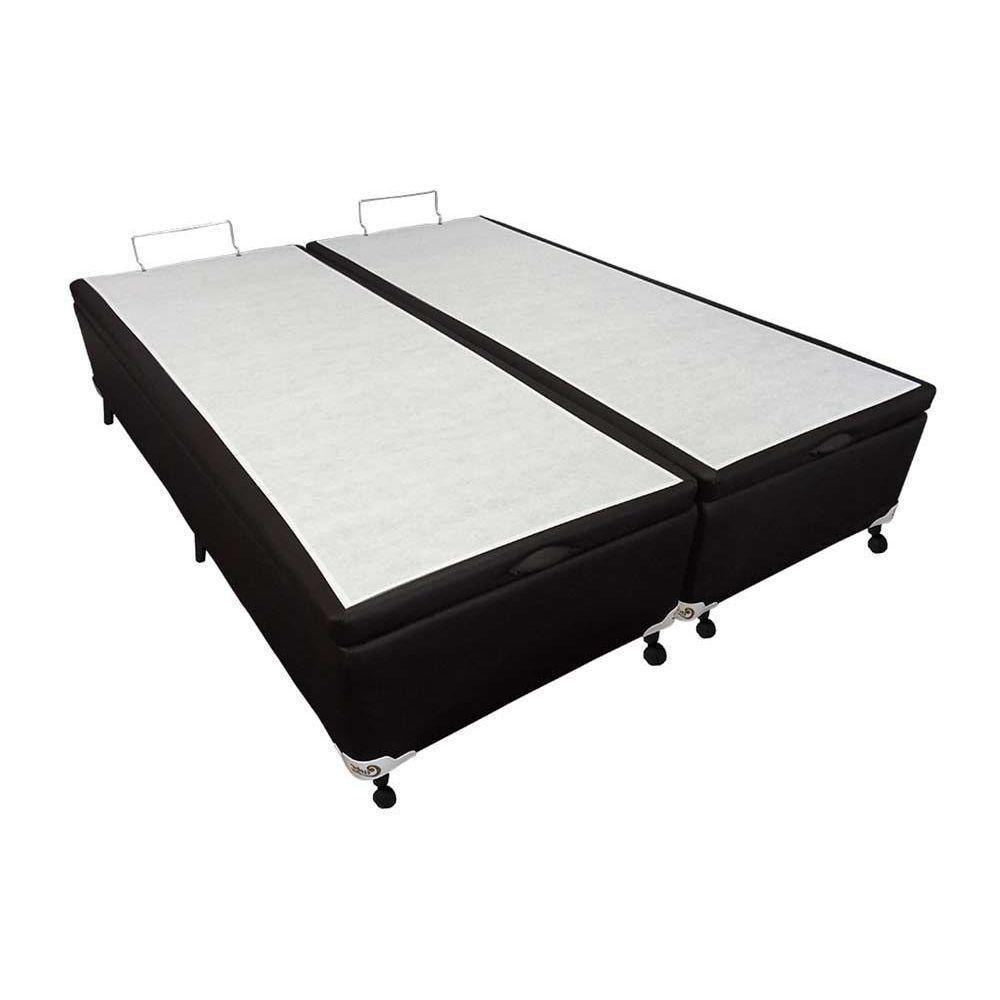 Cama Box Baú Viúva Courano Black New (128x188x35) - Castor - 5