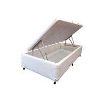 Cama Box Baú Solteiro Courano White New (78x188x35) - Castor - 1