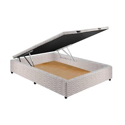 Cama Box Baú Universal Casal Rústico White (138x188x36) - Paropas