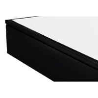 Cama Box Baú Solteiro Universal Suede Black (88x188x35) - Costa Rica
