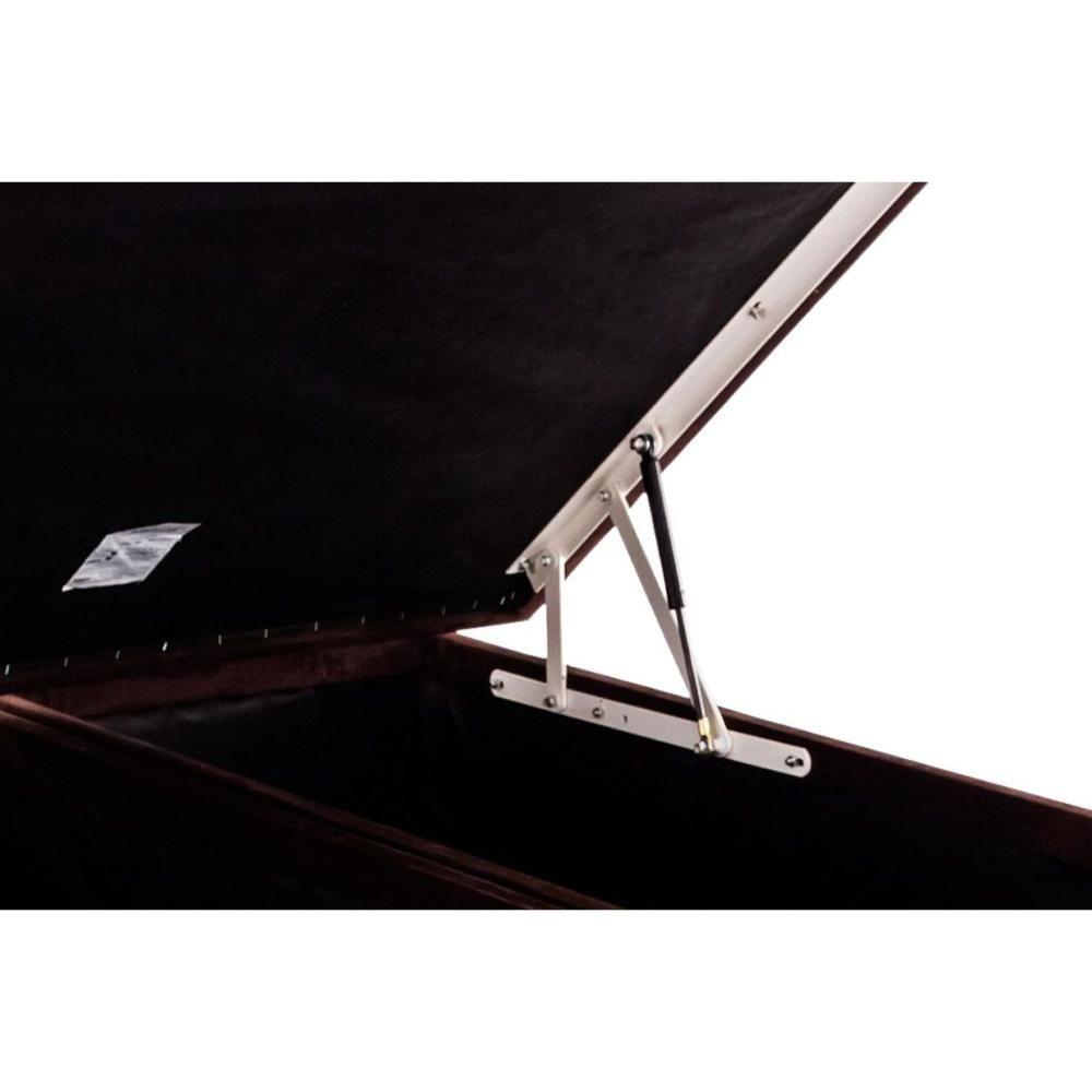 Cama Box Baú Solteiro Universal Suede Brown (88x188x35) - Ortobom - 4