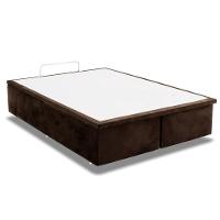 Cama Box Baú Universal Solteiro Suede Brown (88x188x35) - Ortobom - 4