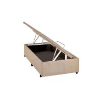 Cama Box Baú Solteiro Universal Suede Clean (88x188x35) - Costa Rica - 1