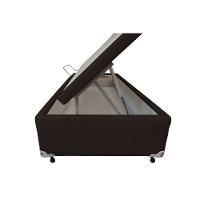 Cama Box Baú Solteiro Courano Brown New (88x188x35) - Castor - 9